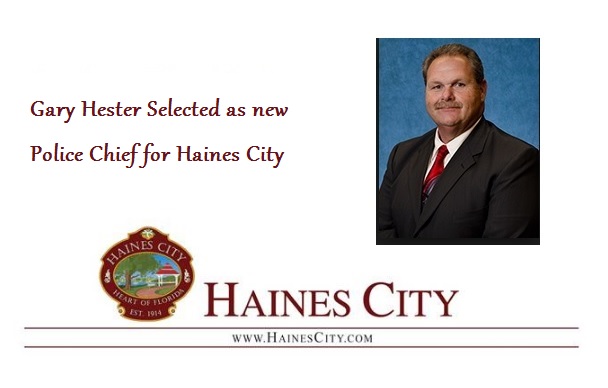 City Manager Richard H. Sloan selects Gary W. Hester as Police Chief