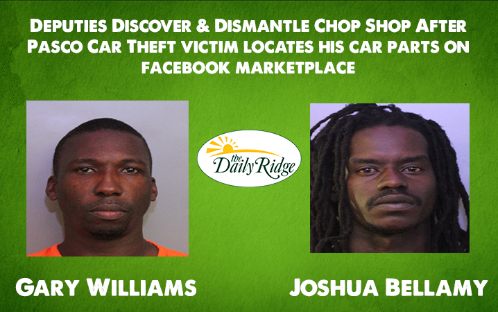 Deputies Discover and Dismantle Chop Shop After Pasco Car Theft Victim Locates His Car Parks on Facebook Marketplace