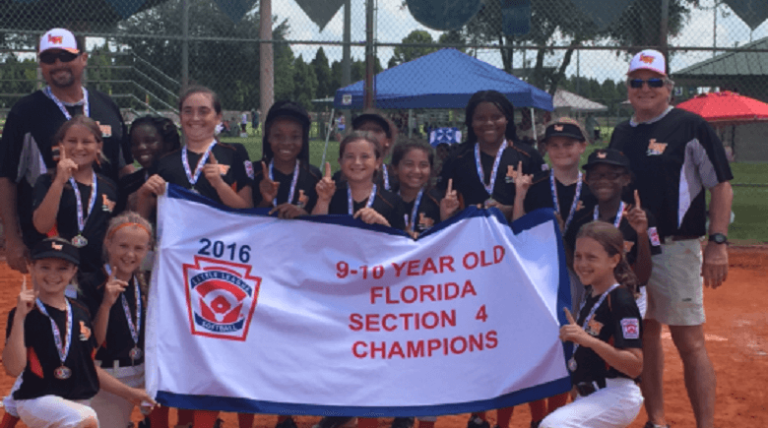 Lake Wales Little League Girls 9-10 Won Sectionals Championship and Are Headed to the State Tournament