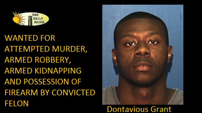 PCSO Detectives Seeking Information On Whereabouts of Attempted Murder Suspect Dontavious Grant