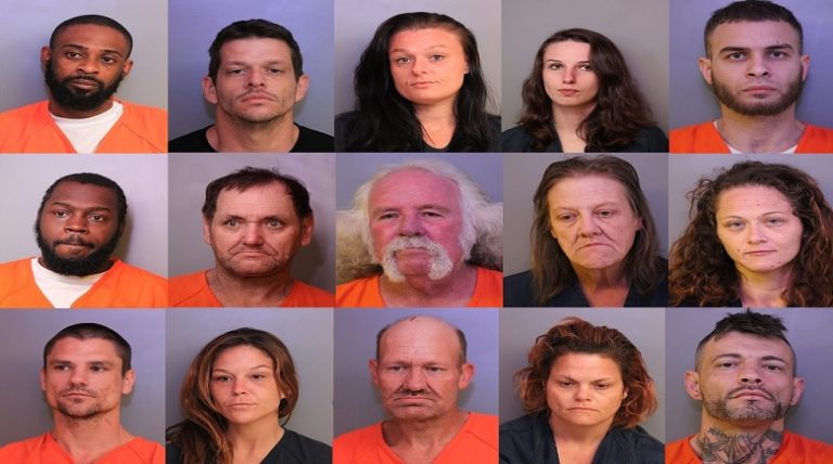 PCSO Undercover Narcotics Unit Arrests 15 Suspects During Meth Investigation