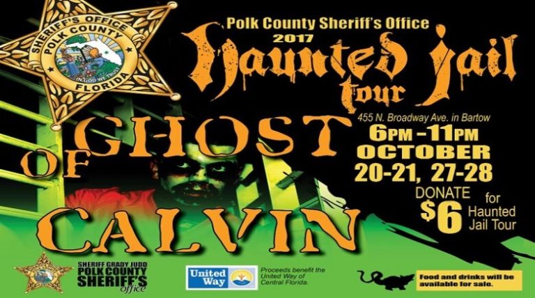 PCSO Presents The 2017 Haunted Jail Tour    “The Ghost of Calvin”