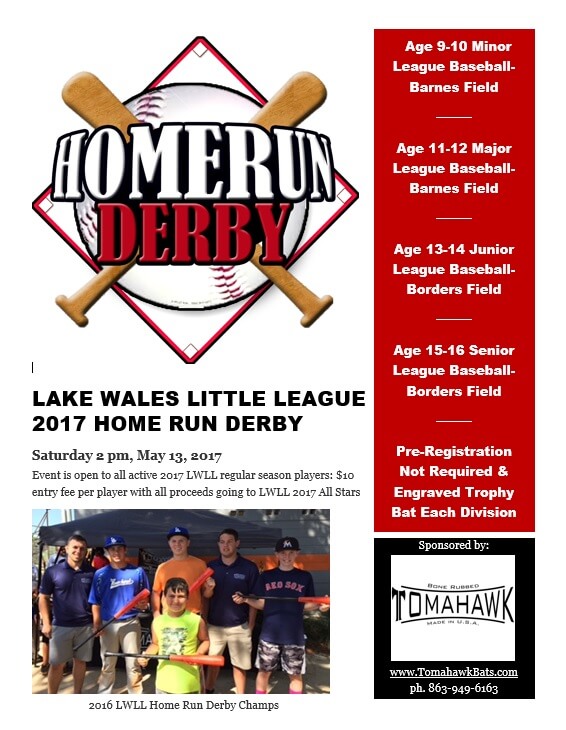 Lake Wales Little League 2017 Home Run Derby