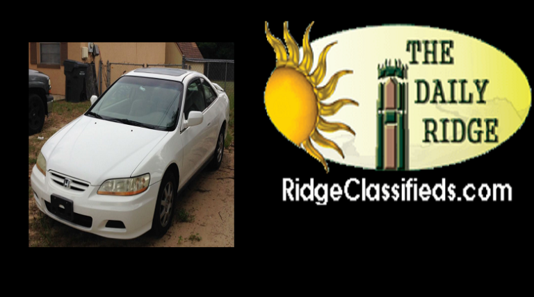 New Listing Just Posted Today On RidgeClassifieds.com