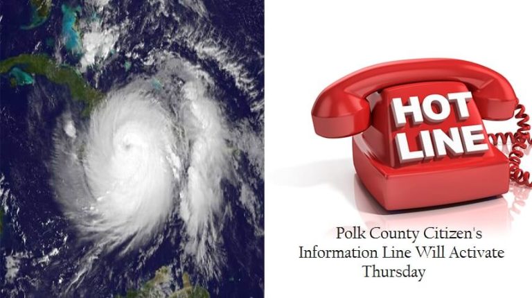 Polk County Citizen’s Information Line will Activate on Thursday to Answer Hurricane Matthew Related Questions