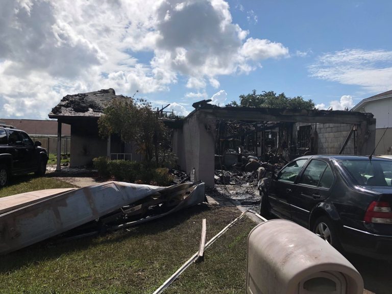 House Fire on Brad Circle in Winter Haven