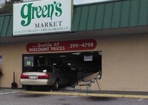 Vehicle Drives Into Greens Market In Winter Haven