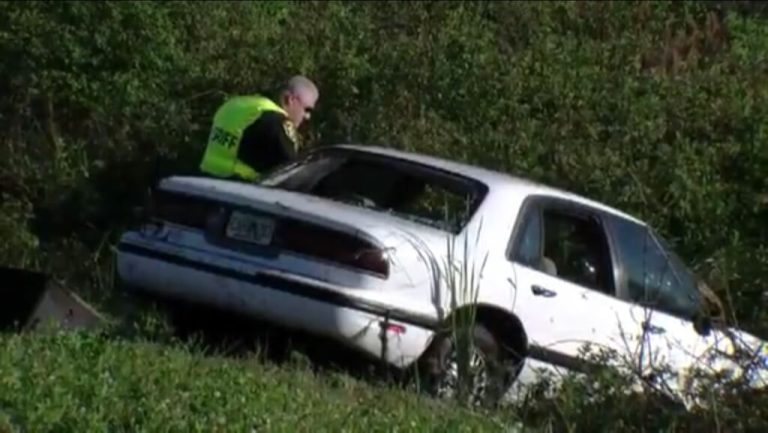 Early Morning Crash Sends Car Into Pond Off Hwy 27