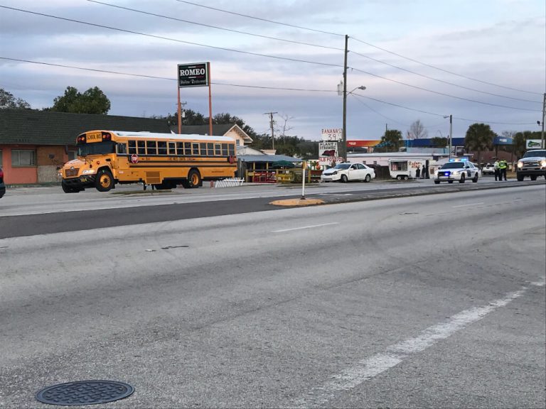 Elderly Woman Airlifted For Treatment After Crash Involving School Bus On S.R. 60 In Lake Wales