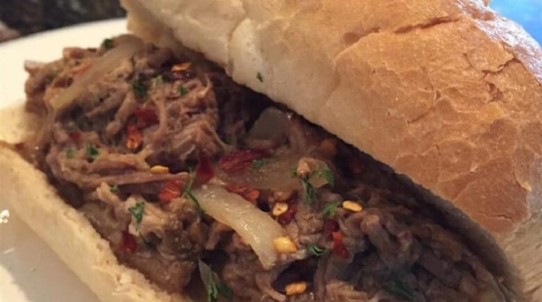 Cooking On The Ridge: Slow Cooker Italian Beef for Sandwiches