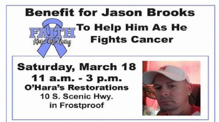 Benefit For Jason Brooks To Help Him As He Fights Cancer March 18th