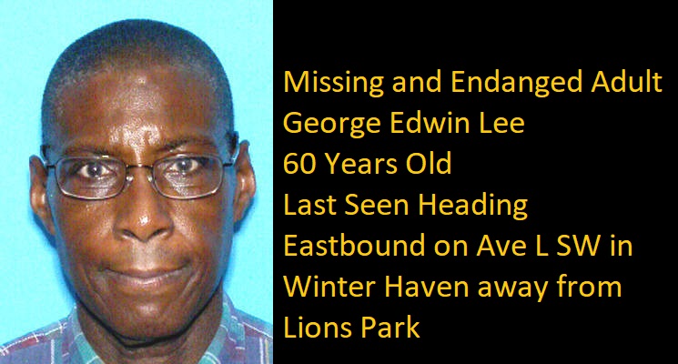 ** MISSING AND ENDANGERED ADULT ** Winter Haven