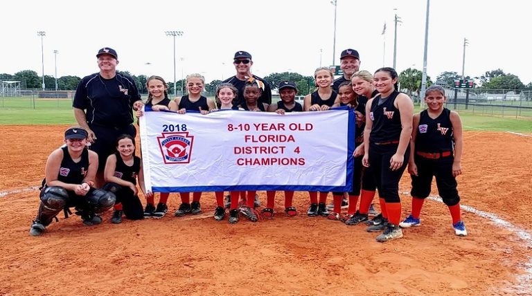 Lake Wales Little League Girls (ages 8-10) Win Districts