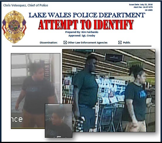 Lake Wales Police Department is Attempting To Identify Suspects