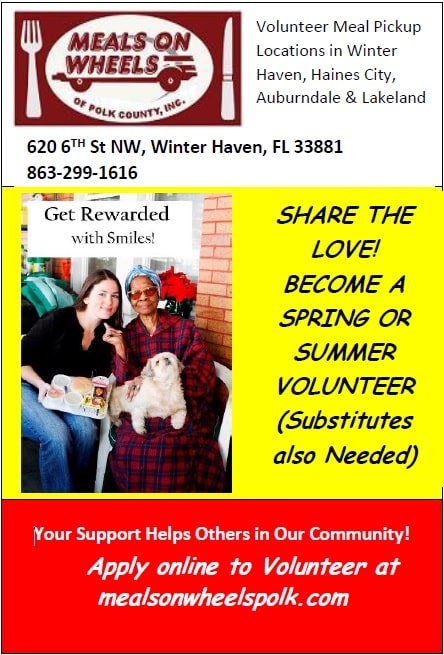 Volunteer at Meals on Wheels in Winter Haven