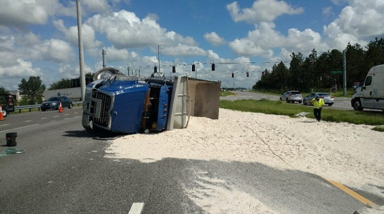 UPDATE on Overturned Dump Truck on HWY 27 in Davenport at Dunson Road