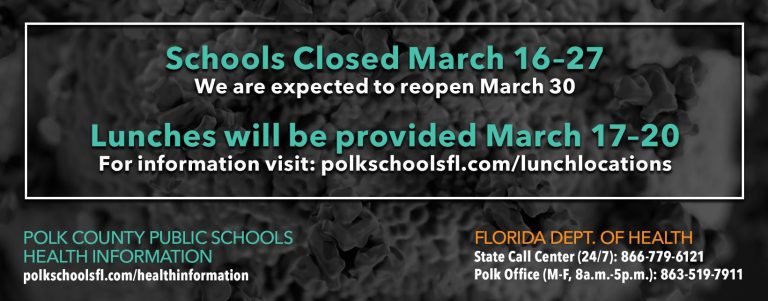 Polk County Schools Closed March 16-27 Due to Coronavirus