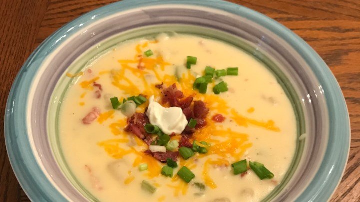 Cooking on the Ridge: Loaded Baked Potato Soup