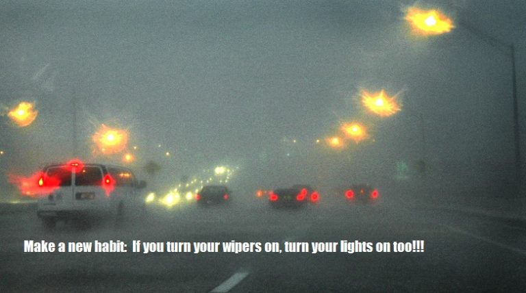 Safety Bulletin:  Driving in Rain and Fog