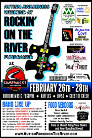 Autism Awareness Weekend at Rockin’ On The River  February 26th-28th