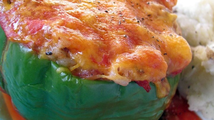 Cooking on the Ridge:  Stuffed Green Peppers