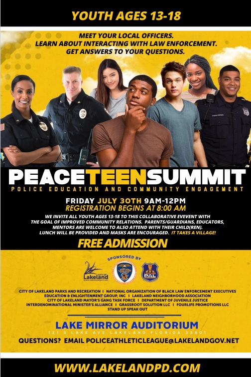 Lakeland Police to Host Teen Summit