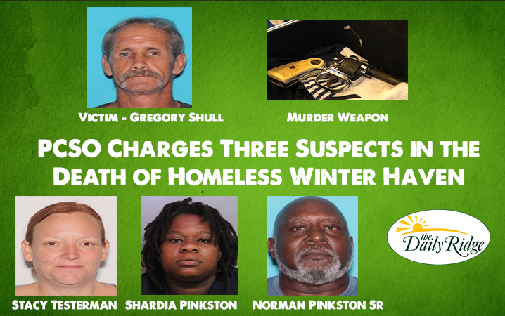 PCSO Charges Three Suspects in the Death of Homeless Winter Haven Man