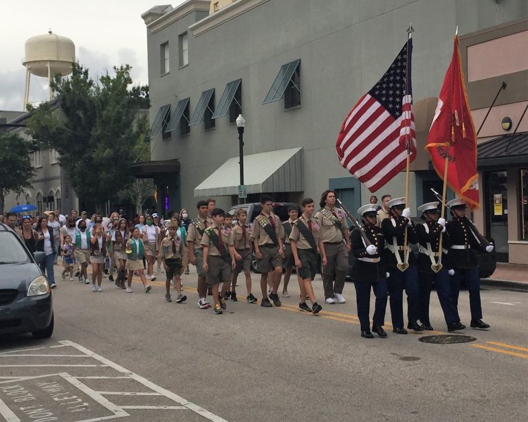 Hundreds March in Downtown Winter Haven for 9/11 20th Anniversary