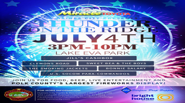 Thunder On the Ridge July 4th 3 PM to 10 PM