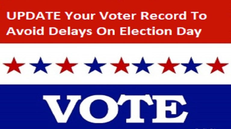 Update Your Voter Record to Avoid Delays on Election Day