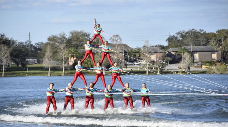 Cypress Gardens Water Ski Show Hosted a Back to the Future Style Ski Show