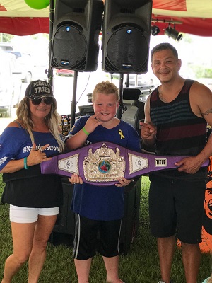Young Boxing Champ Donates Belt To Surviving Brother Of Cancer Victim