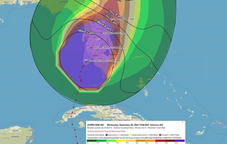 Hurricane Ian Update- 11:00 a.m.