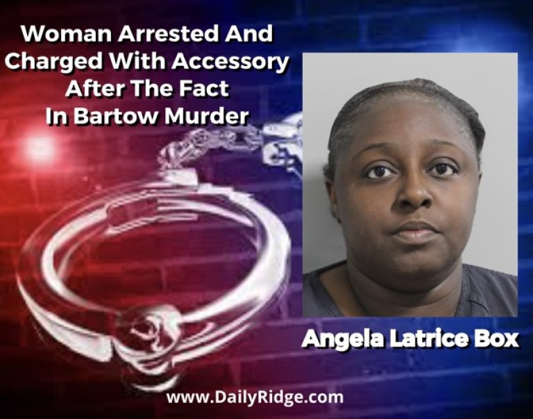 Woman Arrested And Charged With Accessory After The Fact In Bartow Murder