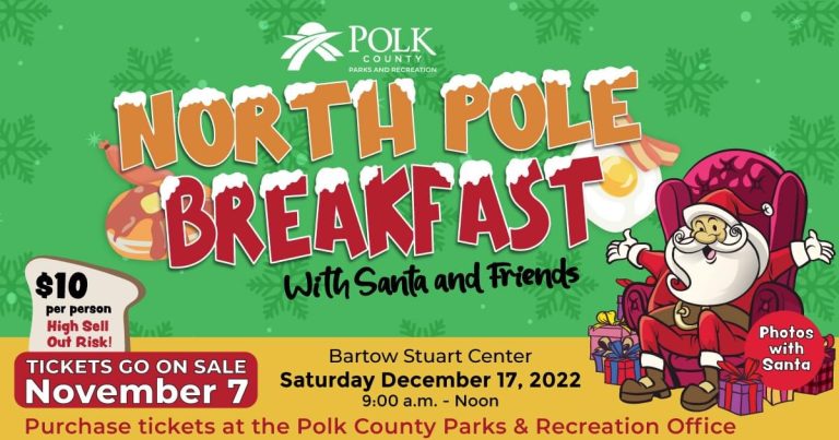 Save The Date- North Pole Breakfast With Santa And Friends November 7