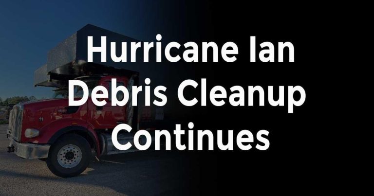 Hurricane Ian Debris Cleanup Continues