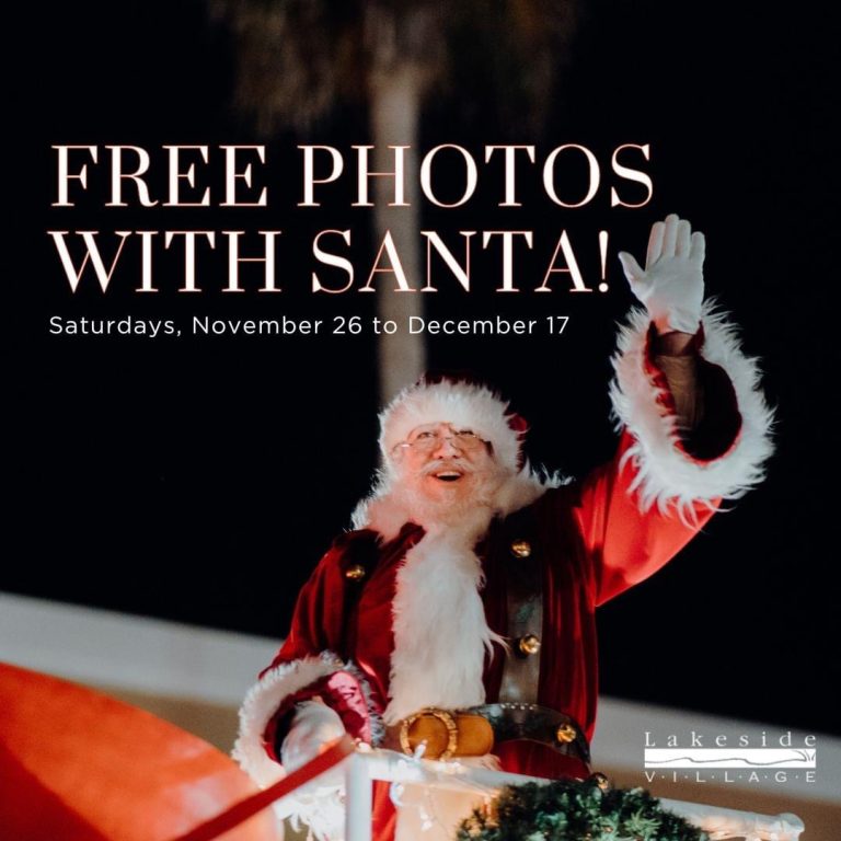 Appointments For Free Photos With Santa At Lakeside Village Open November 14