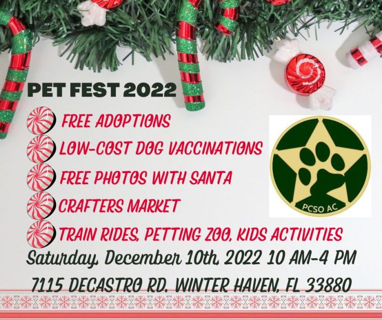 Polk County Animal Control Annual Pet Fest This Weekend Saturday December 10th