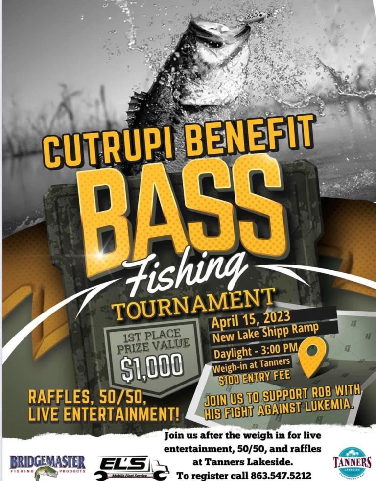 Cutrupi Benefit Bass Tournament Scheduled For April 15 In Winter Haven