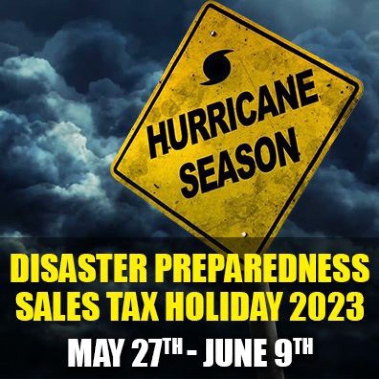 Florida’s Expanded Disaster Preparedness Sales Tax Holiday Enables Consumers to Shop Tax-Free on Essential Household Items May 27 – June 9