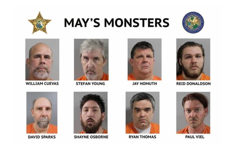 PCSO Computer Crimes Unit charges eight for possession of child pornography during “OPERATION MAY’S MONSTERS”