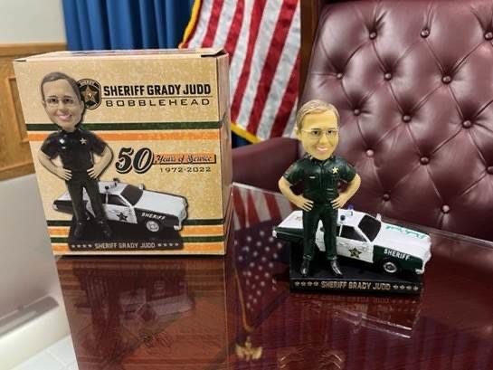 Celebrate Sheriff Judd’s 50 Years Of Law Enforcement By Purchasing Limited Edition Bobblehead