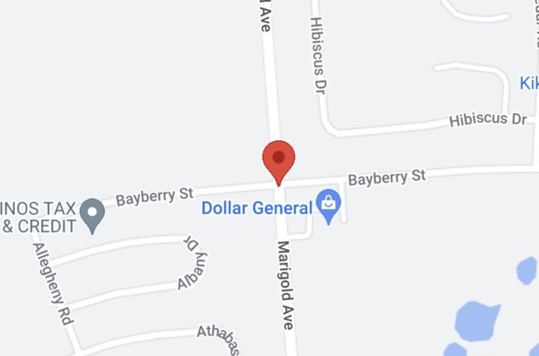 Emergency Repairs Close Bayberry Street at Marigold Avenue in Poinciana