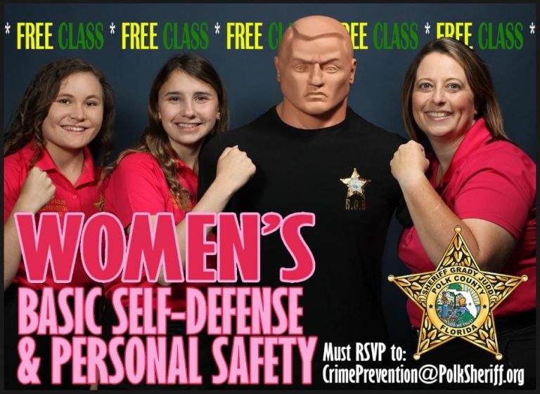Polk County Sheriff’s Office Hosting Free Of Charge Women’s Basic Self Defense* and Personal Safety* Class September 2