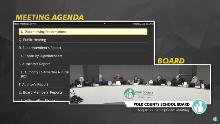 Polk County School Board Votes to Discontinue Proclamations, Sparks Controversy