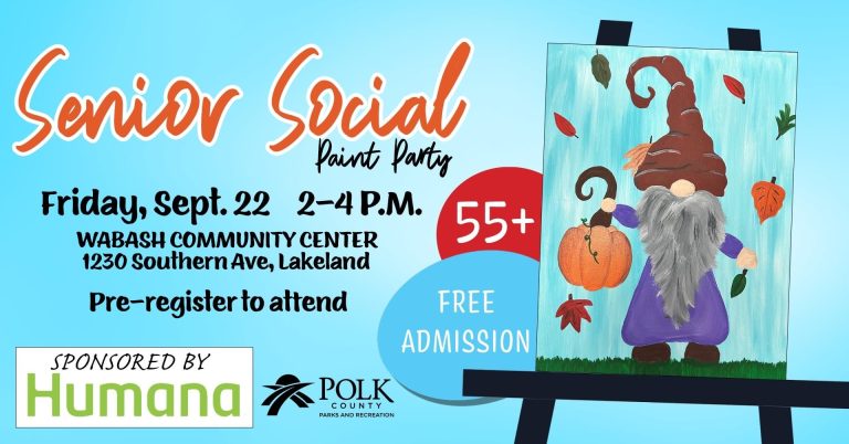 Senior Social Paint Party At Wabash Community Center September 22
