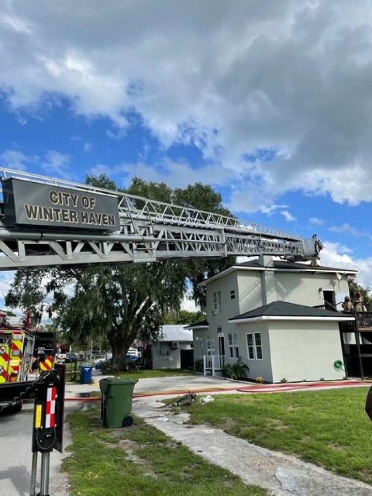 A Labor Day fire has displaced three families in Winter Haven.