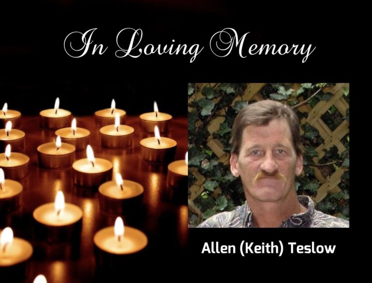 In Loving Memory Of Allen (Keith) Teslow A Longtime Resident Of The Lake Wales Area Who Lost His Battle With Cancer