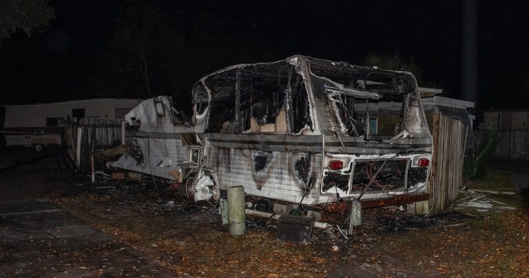 State Fire Marshal conducting Investigating After One Person Killed In RV Fire