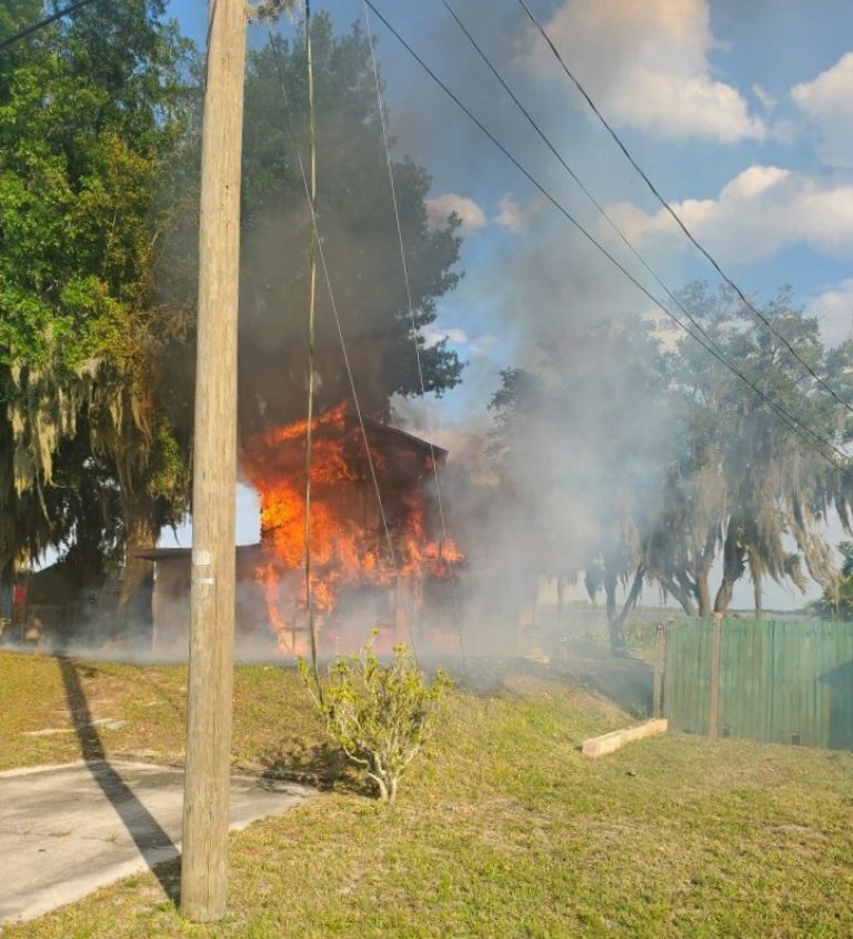 Haines City Fire Department Battled House Fire Off Lakeview Dr.